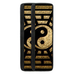 Gold Bagua Yin Yang Print Refrigerator Handle Covers