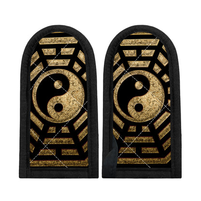 Gold Bagua Yin Yang Print Skillet Handle Cover