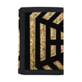 Gold Bagua Yin Yang Print Trifold Wallet