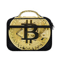 Gold Bitcoin Symbol Print Briefcase Bible Bag