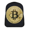 Gold Bitcoin Symbol Print Casual Backpack
