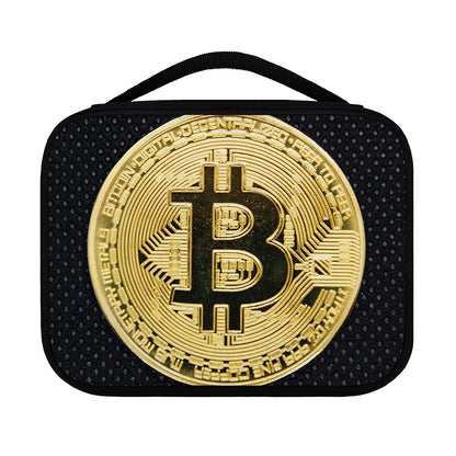 Gold Bitcoin Symbol Print Classic Bible Case