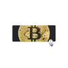 Gold Bitcoin Symbol Print Extended Mouse Pad