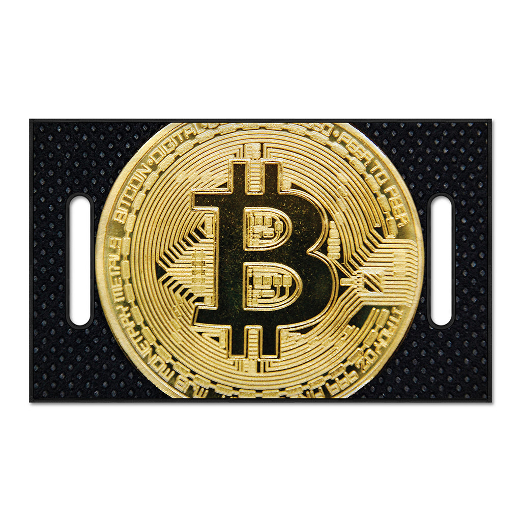 Gold Bitcoin Symbol Print Golf Cart Seat Cover