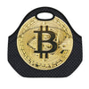 Gold Bitcoin Symbol Print Neoprene Lunch Bag