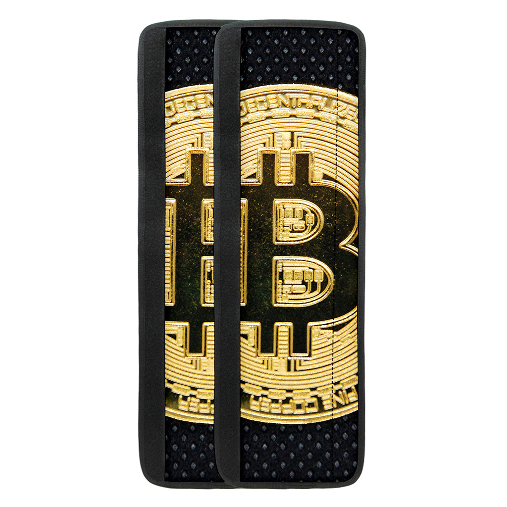Gold Bitcoin Symbol Print Refrigerator Handle Covers