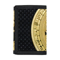 Gold Bitcoin Symbol Print Trifold Wallet