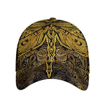 Gold Boho Dragonfly Print Baseball Cap
