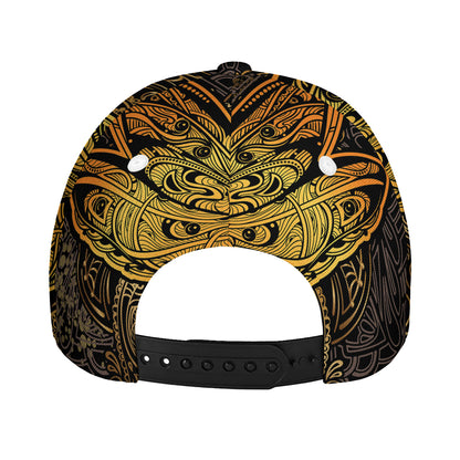 Gold Boho Dragonfly Print Baseball Cap