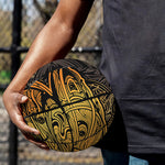 Gold Boho Dragonfly Print Basketball