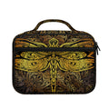 Gold Boho Dragonfly Print Briefcase Bible Bag