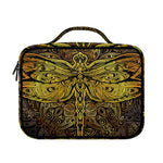 Gold Boho Dragonfly Print Briefcase Bible Bag