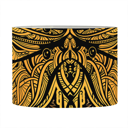 Gold Boho Dragonfly Print Drum Lamp Shade