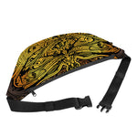 Gold Boho Dragonfly Print Fanny Pack