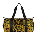 Gold Boho Dragonfly Print Gym Bag