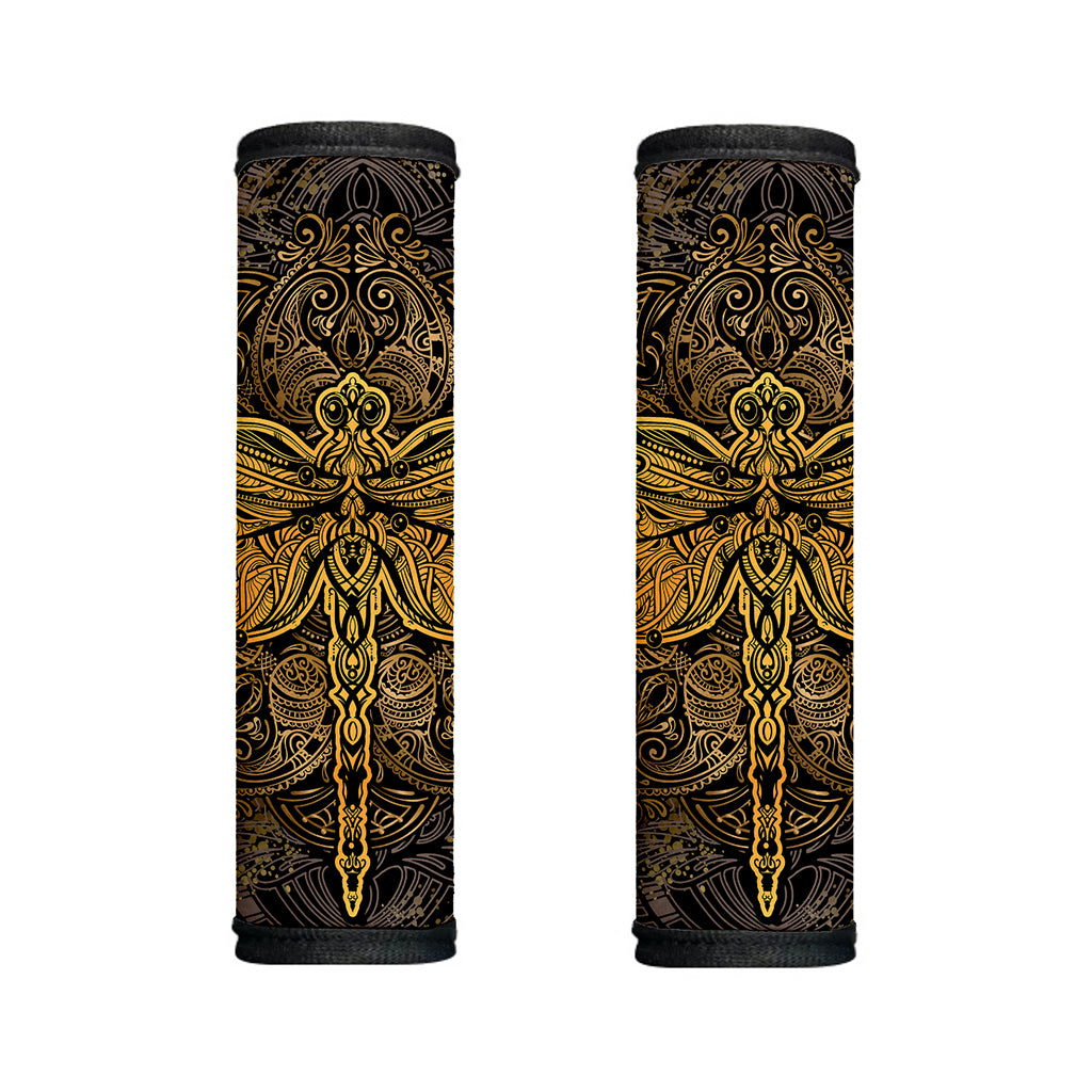 Gold Boho Dragonfly Print Handle Covers