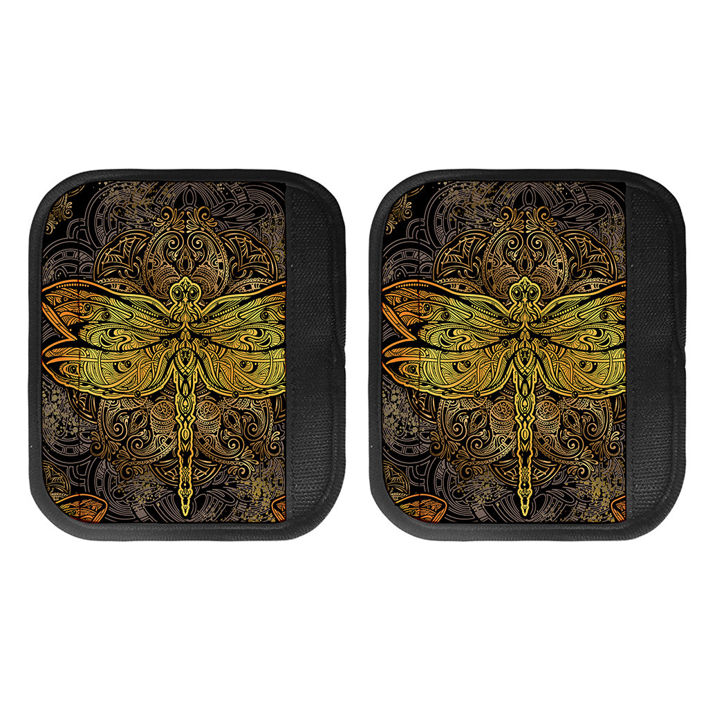 Gold Boho Dragonfly Print Handle Covers