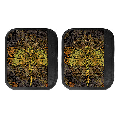 Gold Boho Dragonfly Print Handle Covers