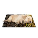 Gold Boho Dragonfly Print Pet Cooling Mat Cover