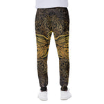 Gold Boho Dragonfly Print Scuba Joggers