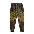 Gold Boho Dragonfly Print Sweatpants