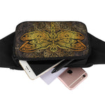 Gold Boho Dragonfly Print Waist Bag