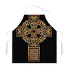 Gold Celtic Knot Cross Print Adjustable Apron