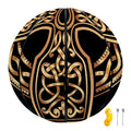 Gold Celtic Knot Cross Print Basketball
