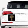 Gold Celtic Knot Cross Print Car Sticker