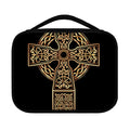 Gold Celtic Knot Cross Print Classic Bible Case