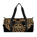 Gold Celtic Knot Cross Print Gym Bag