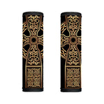 Gold Celtic Knot Cross Print Handle Covers