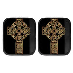 Gold Celtic Knot Cross Print Handle Covers