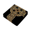 Gold Celtic Knot Cross Print Outdoor Seat Cushion Cover