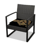 Gold Celtic Knot Cross Print Outdoor Seat Cushion Cover