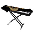 Gold Celtic Knot Cross Print Piano Keyboard Cover