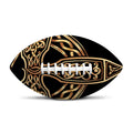 Gold Celtic Knot Cross Print Rugby Ball