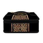 Gold Celtic Knot Cross Print Small Lunch Bag