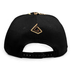 Gold Celtic Knot Cross Print Snapback Cap