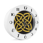 Gold Celtic Knot Symbol Print Alarm Clock