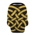 Gold Celtic Knot Symbol Print Baby Seat Cover