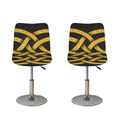 Gold Celtic Knot Symbol Print Bar Stool Covers