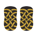 Gold Celtic Knot Symbol Print Bar Stool Covers