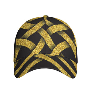 Gold Celtic Knot Symbol Print Baseball Cap