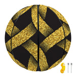 Gold Celtic Knot Symbol Print Basketball