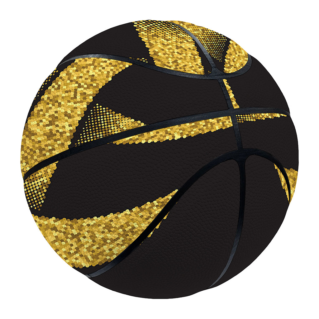 Gold Celtic Knot Symbol Print Basketball
