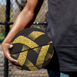 Gold Celtic Knot Symbol Print Basketball