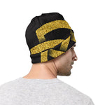 Gold Celtic Knot Symbol Print Beanie