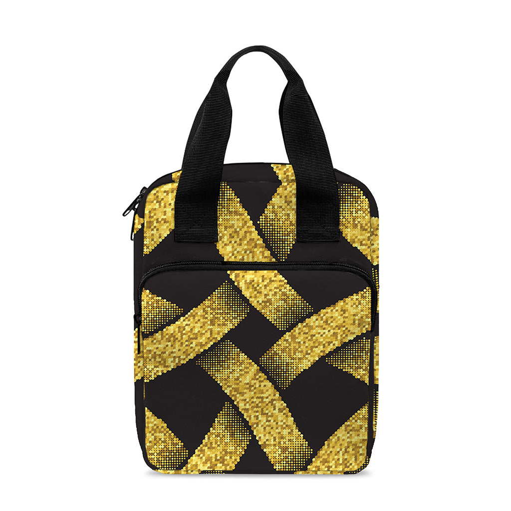 Gold Celtic Knot Symbol Print Bible Tote Bag