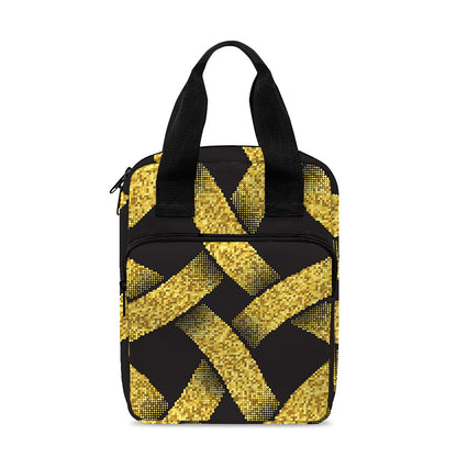 Gold Celtic Knot Symbol Print Bible Tote Bag